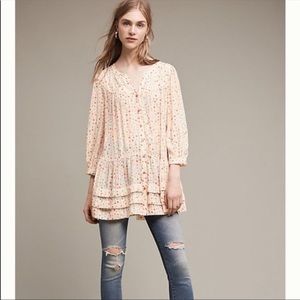 Anthropologie Maeve Paccia Tunic Dress Sz Sm